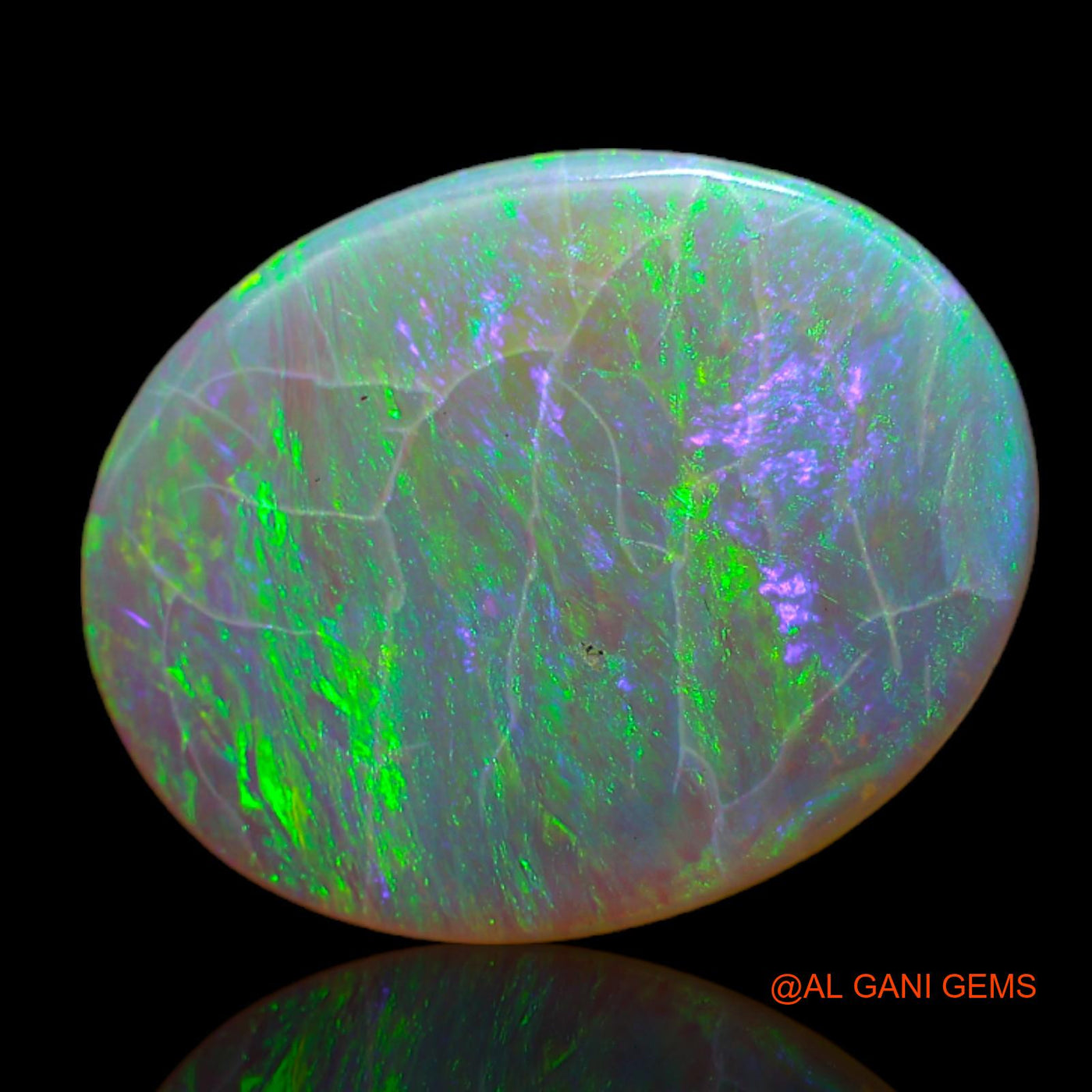 2.60 Cts Natural Australian Fire Opal Loose Gemstone Oval Cabochon 15x12x1 mm AB-736