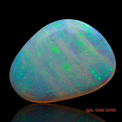 Natural Untreated Fire Opal Loose Gemstone Fancy Cabochon From Australia 2.40 Cts 15x11x2 mm AB-737