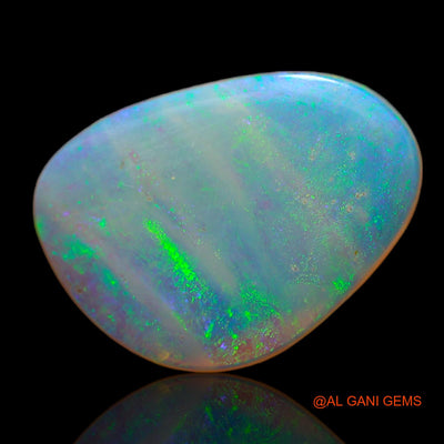 Natural Untreated Fire Opal Loose Gemstone Fancy Cabochon From Australia 2.40 Cts 15x11x2 mm AB-737