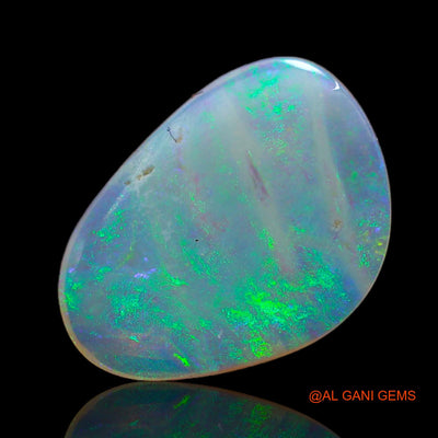 Natural Untreated Fire Opal Loose Gemstone Fancy Cabochon From Australia 2.40 Cts 15x11x2 mm AB-737