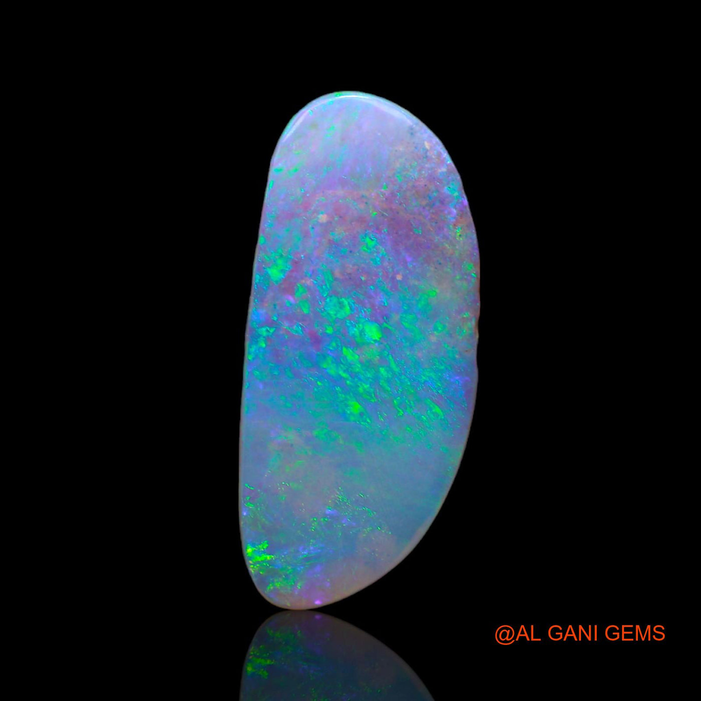 2.25 Cts Natural Australian Fire Opal Loose Gemstone Fancy Cabochon 18x8x2 mm AB-738