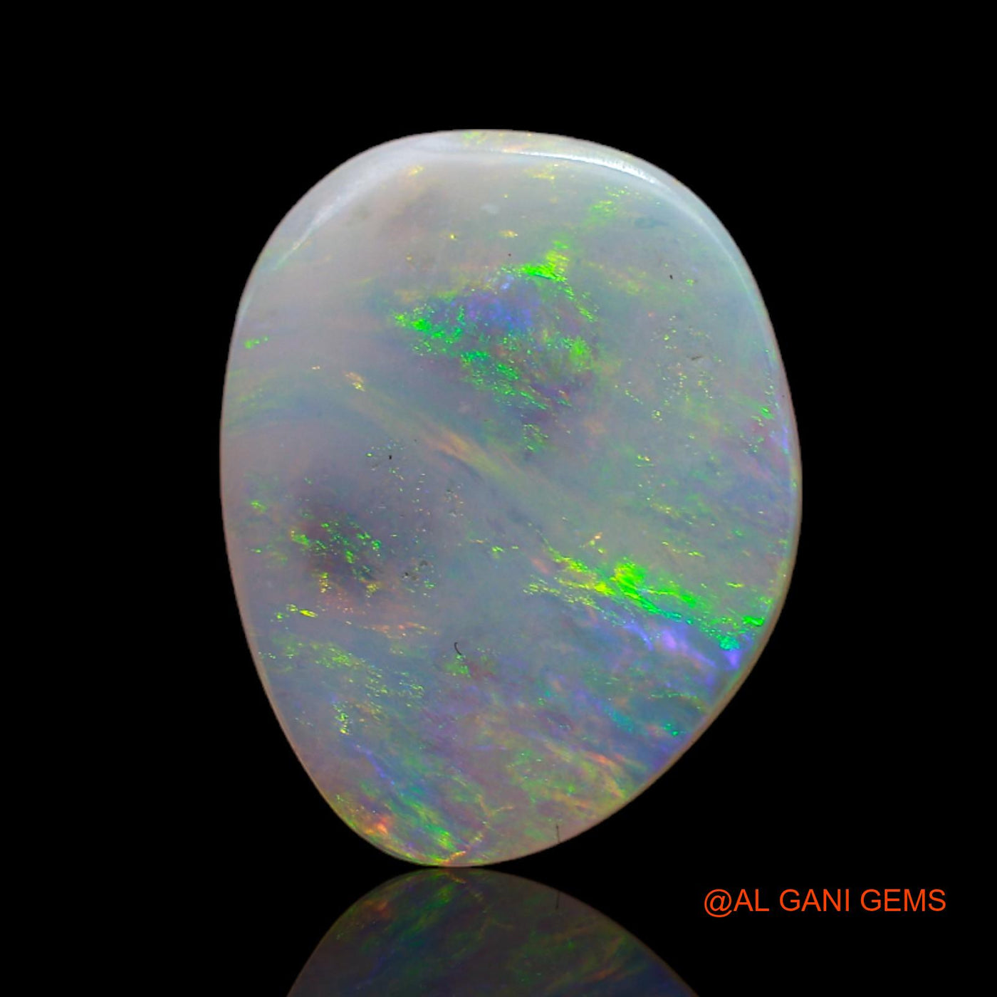 Natural Fire Opal Gemstone 2.70 Cts Loose Fancy Cabochon From Australia 15x12x2 mm AB-739