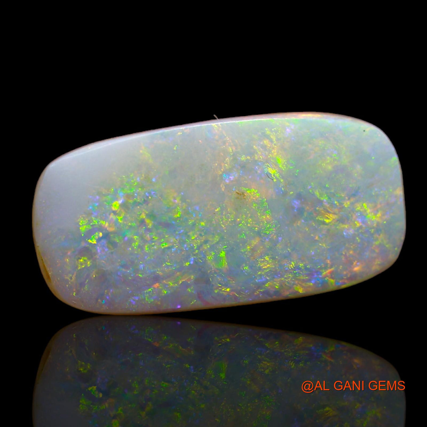 5.65 Cts Unheated Australian Fire Opal Loose Gemstone Oval Cabochon Natural 20x10x2 mm AB-73