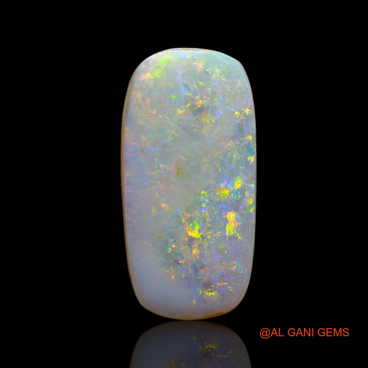 5.65 Cts Unheated Australian Fire Opal Loose Gemstone Oval Cabochon Natural 20x10x2 mm AB-73