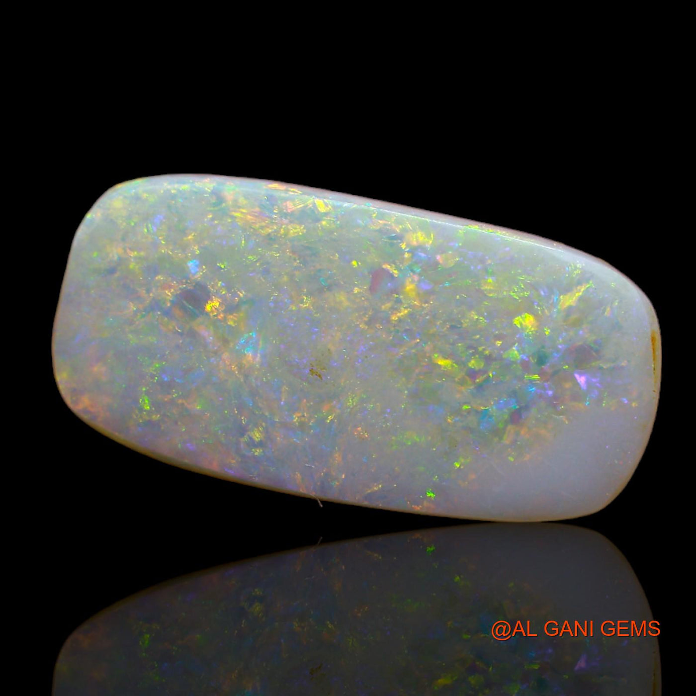 5.65 Cts Unheated Australian Fire Opal Loose Gemstone Oval Cabochon Natural 20x10x2 mm AB-73