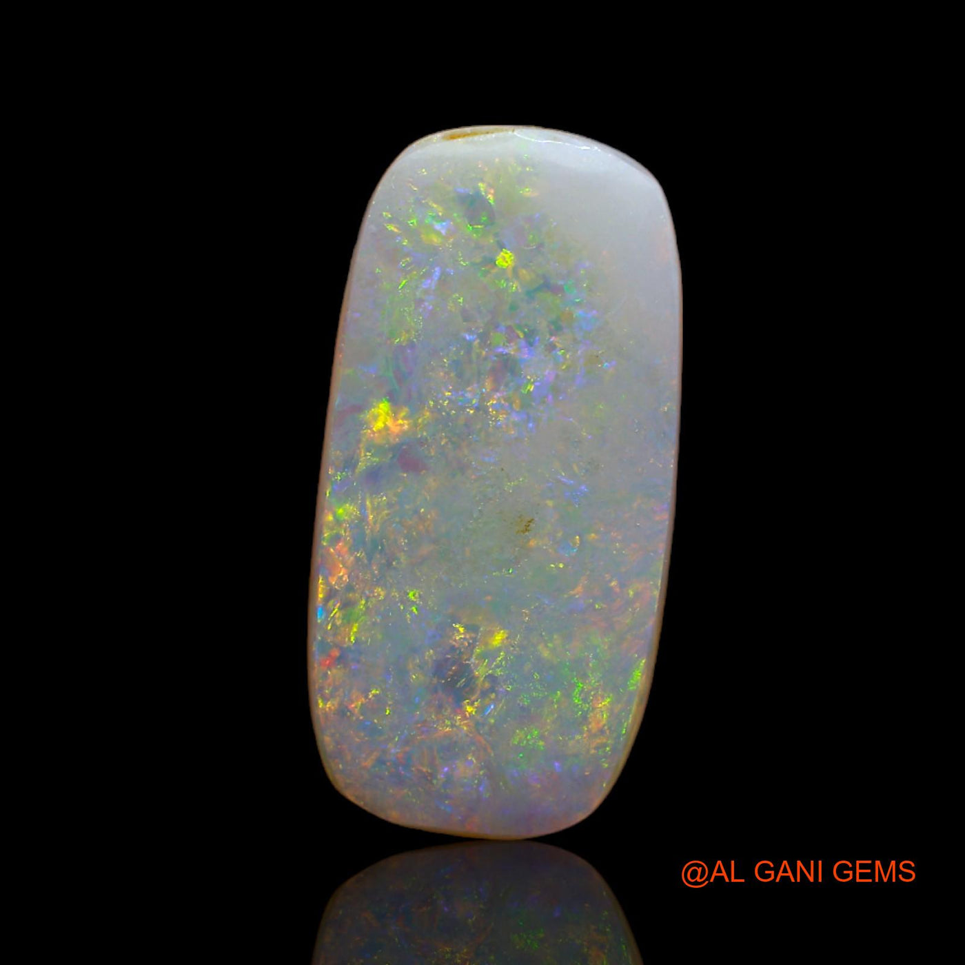 5.65 Cts Unheated Australian Fire Opal Loose Gemstone Oval Cabochon Natural 20x10x2 mm AB-73