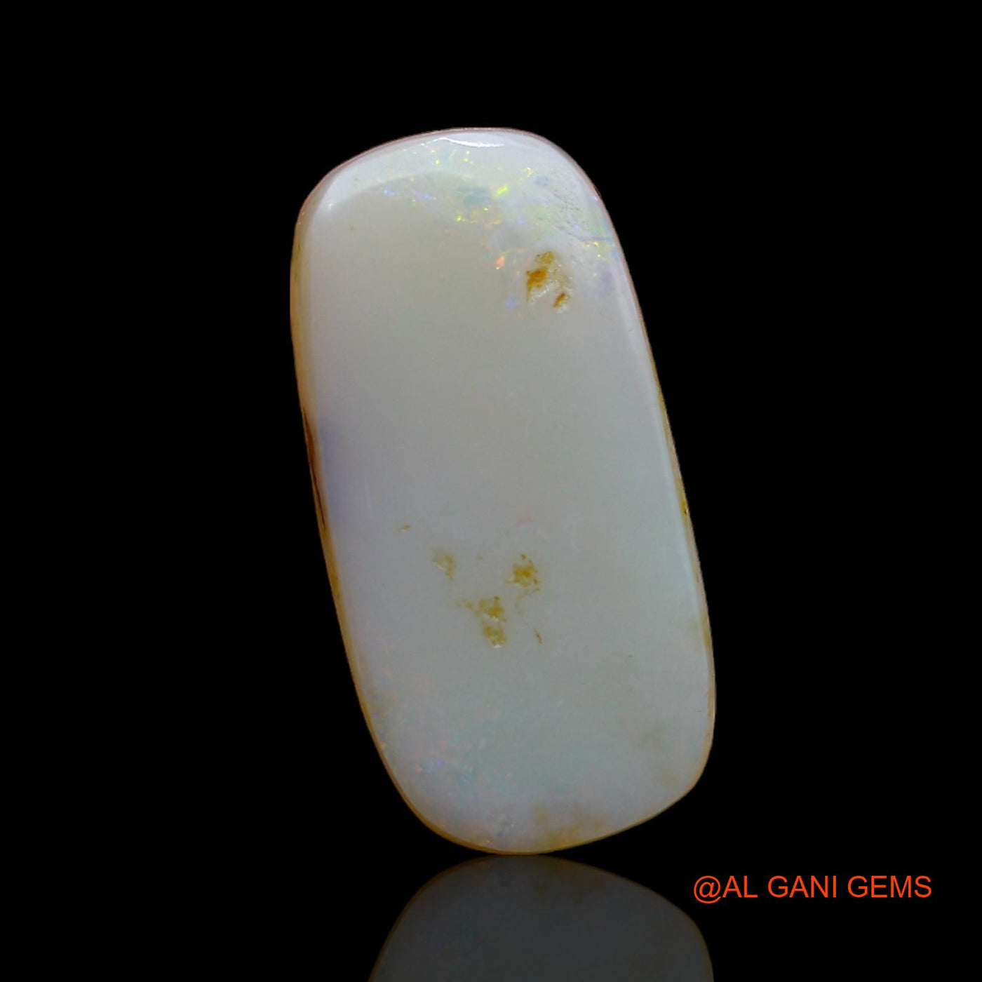 5.65 Cts Unheated Australian Fire Opal Loose Gemstone Oval Cabochon Natural 20x10x2 mm AB-73