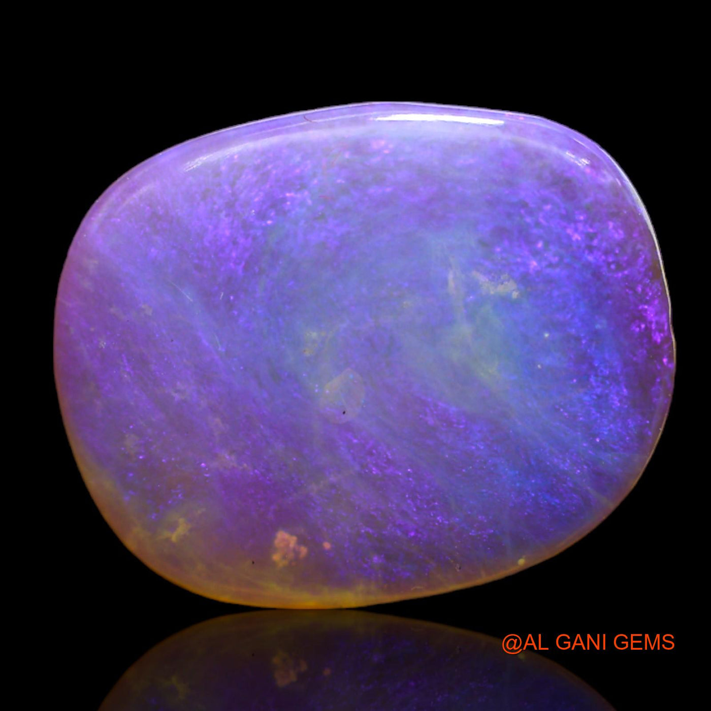 2.95 Cts Natural Australian Fire Opal Loose Gemstone Oval Cabochon 15x12x2 mm AB-742
