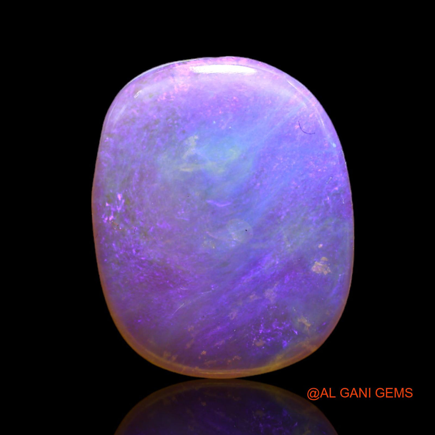 2.95 Cts Natural Australian Fire Opal Loose Gemstone Oval Cabochon 15x12x2 mm AB-742