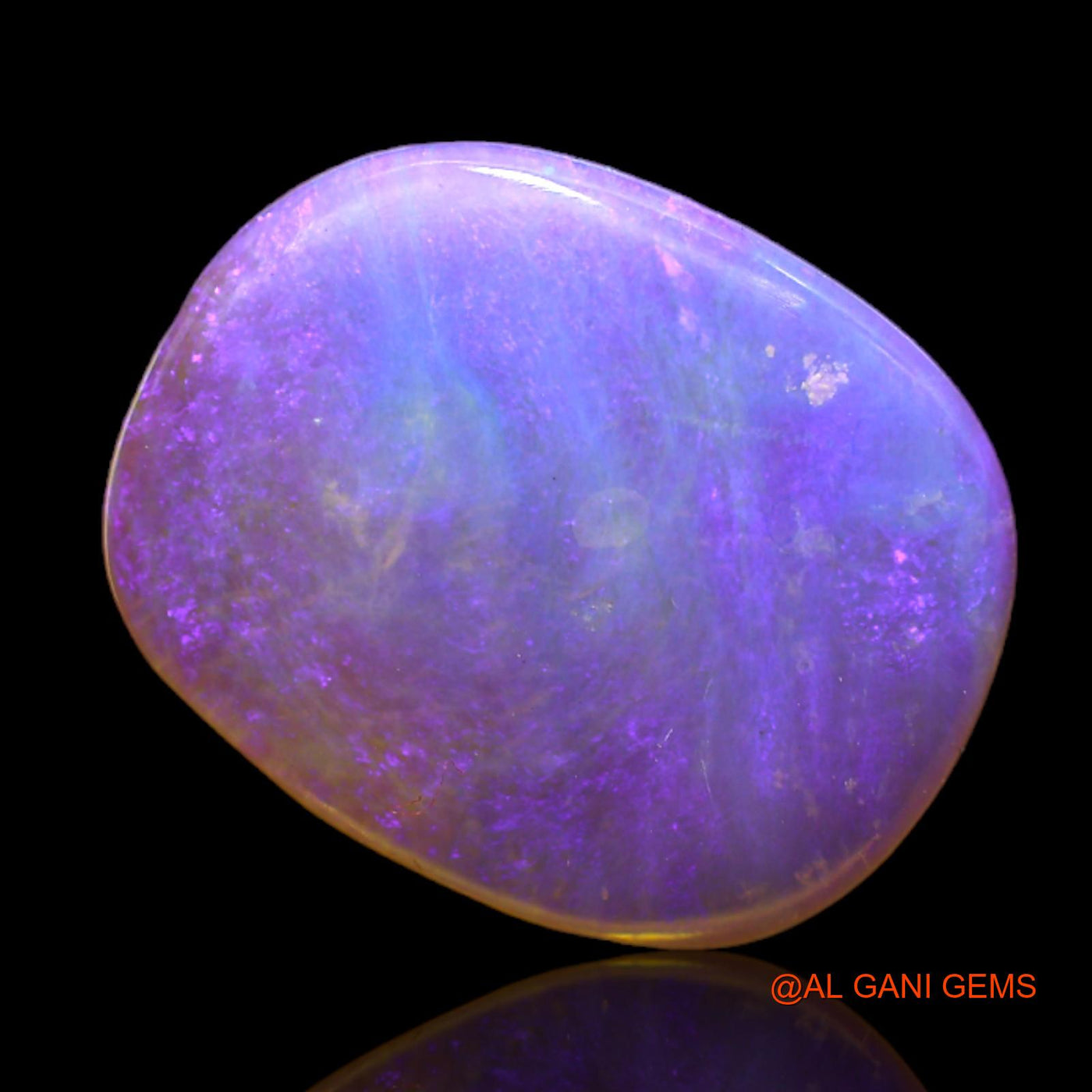 2.95 Cts Natural Australian Fire Opal Loose Gemstone Oval Cabochon 15x12x2 mm AB-742