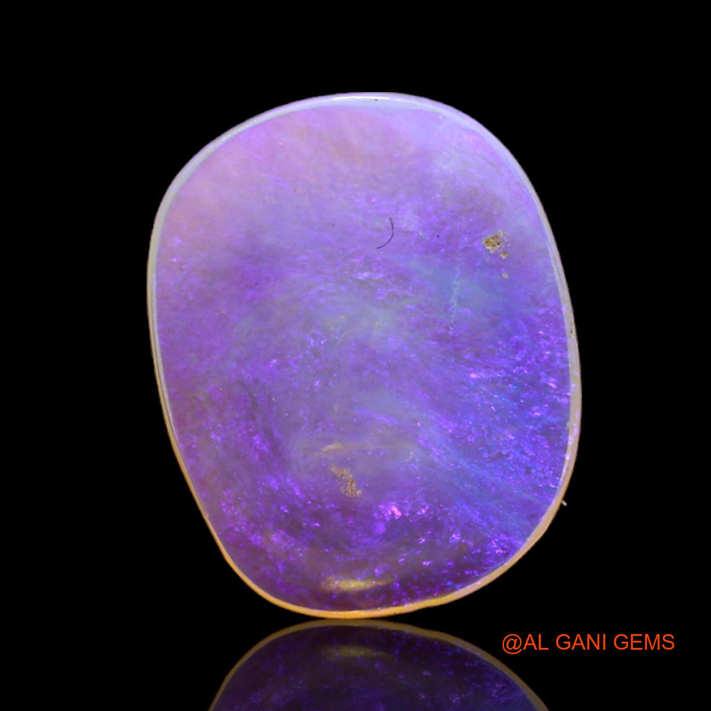 2.95 Cts Natural Australian Fire Opal Loose Gemstone Oval Cabochon 15x12x2 mm AB-742