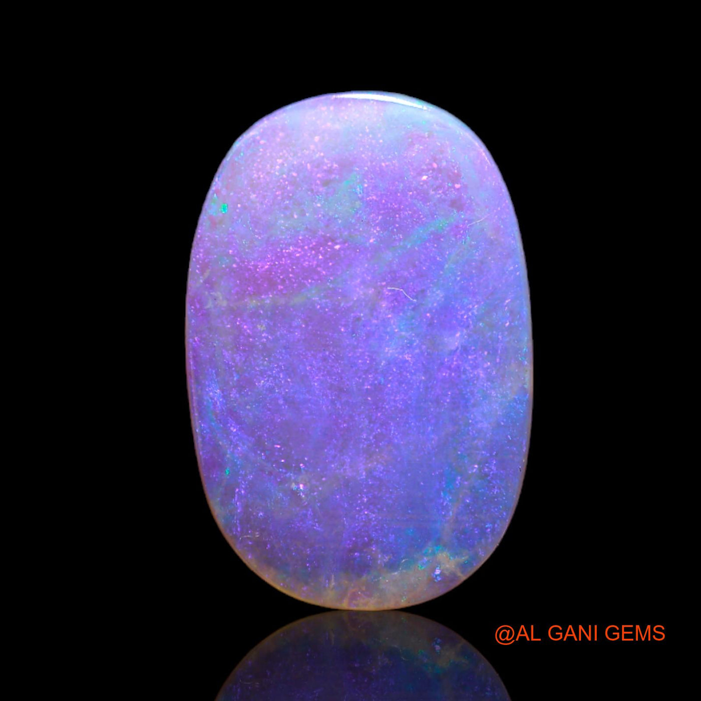 Natural Untreated Fire Opal Loose Gemstone Oval Cabochon From Australia 2.35 Cts 15x10x1 mm AB-744