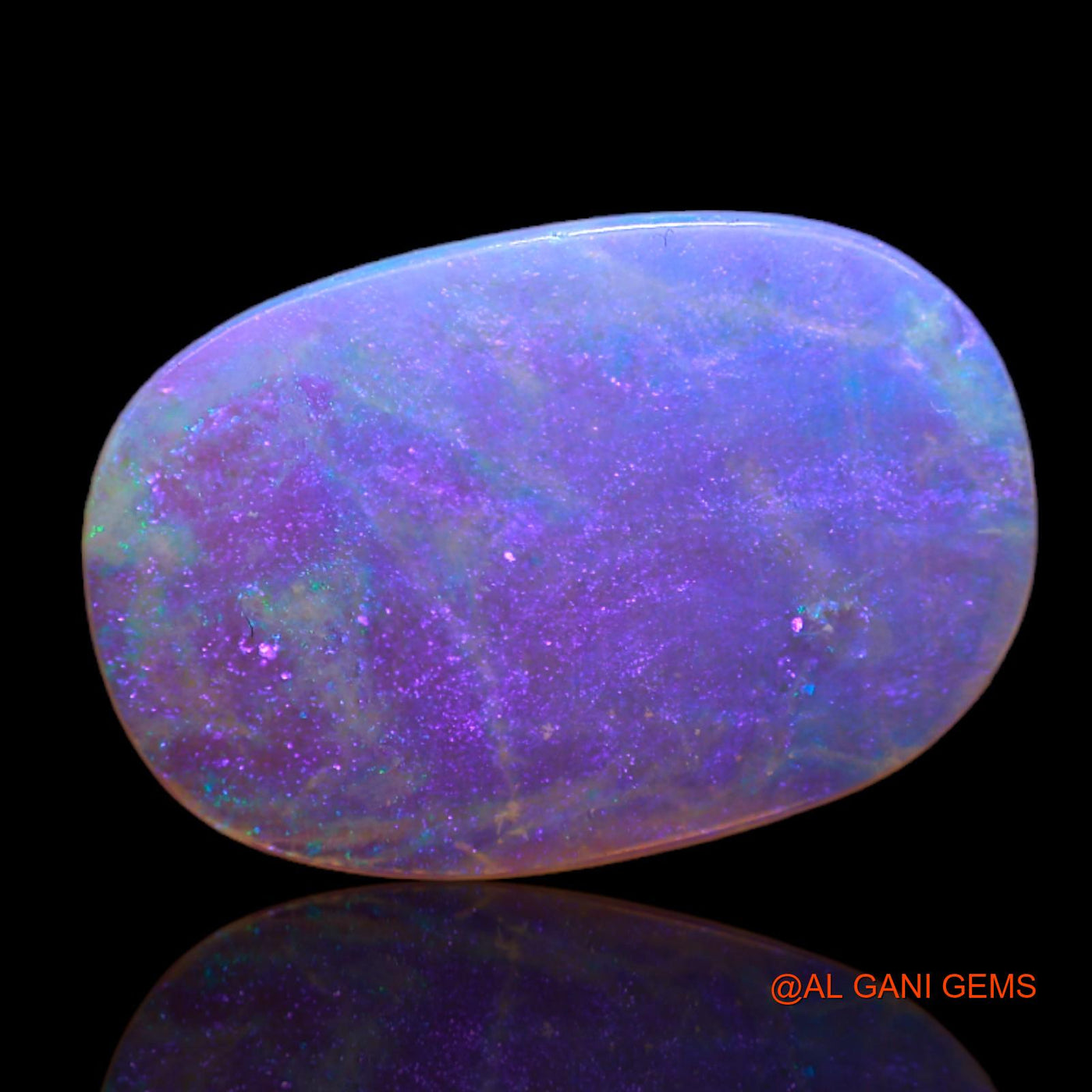 Natural Untreated Fire Opal Loose Gemstone Oval Cabochon From Australia 2.35 Cts 15x10x1 mm AB-744