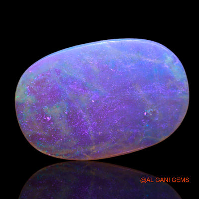 Natural Untreated Fire Opal Loose Gemstone Oval Cabochon From Australia 2.35 Cts 15x10x1 mm AB-744