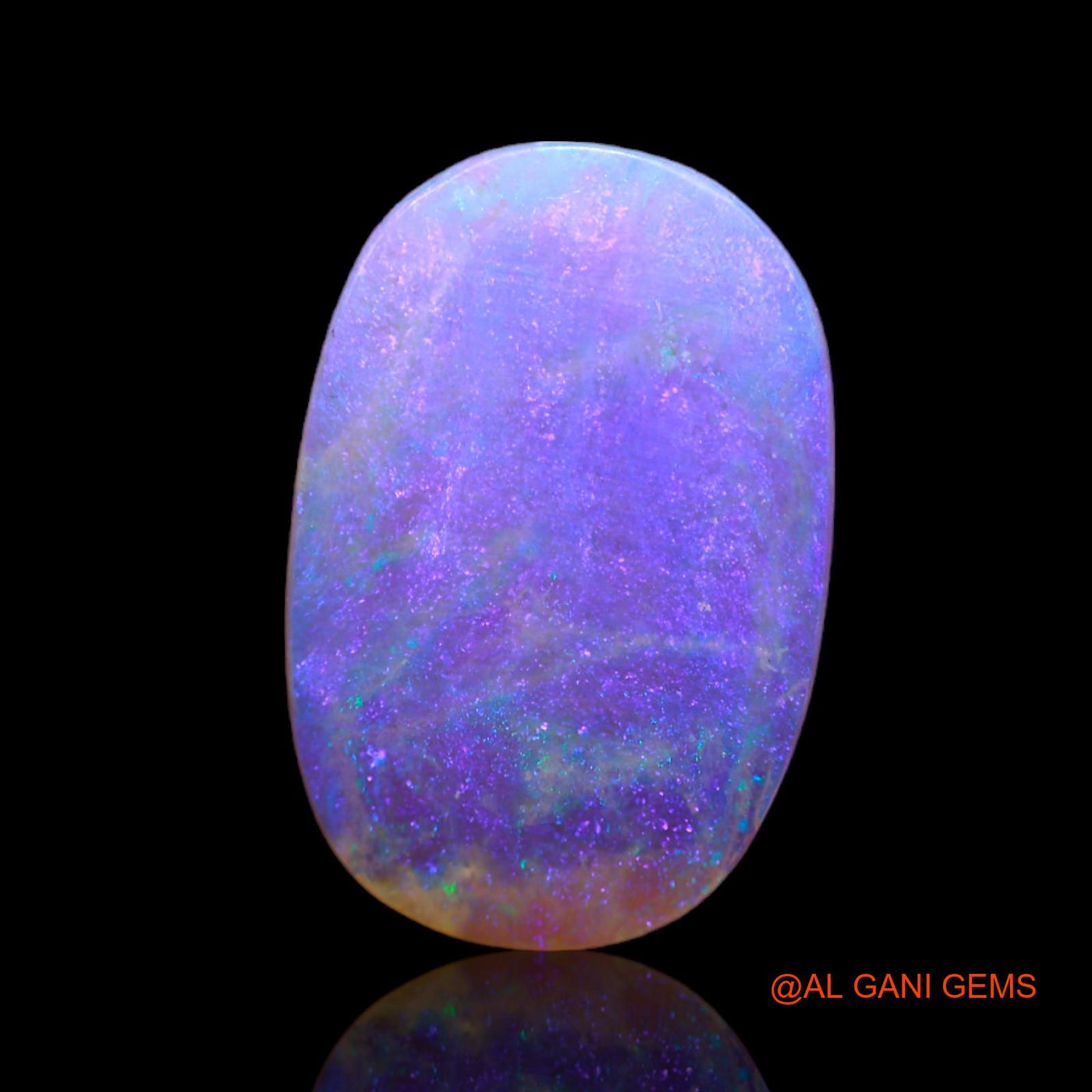 Natural Untreated Fire Opal Loose Gemstone Oval Cabochon From Australia 2.35 Cts 15x10x1 mm AB-744