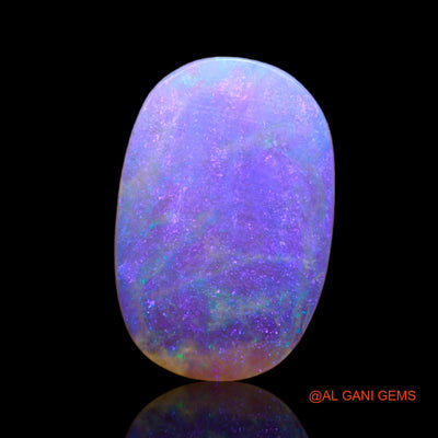 Natural Untreated Fire Opal Loose Gemstone Oval Cabochon From Australia 2.35 Cts 15x10x1 mm AB-744