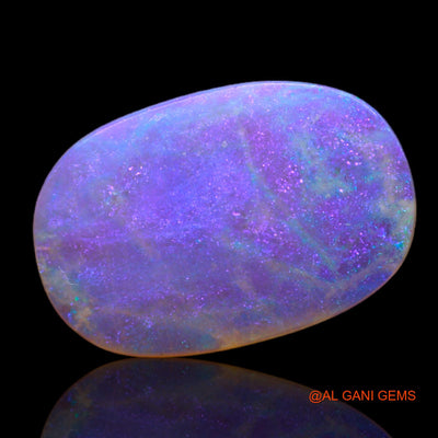 Natural Untreated Fire Opal Loose Gemstone Oval Cabochon From Australia 2.35 Cts 15x10x1 mm AB-744
