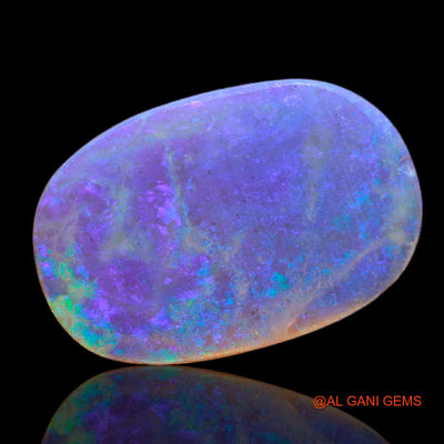 Natural Untreated Fire Opal Loose Gemstone Oval Cabochon From Australia 2.35 Cts 15x10x1 mm AB-744