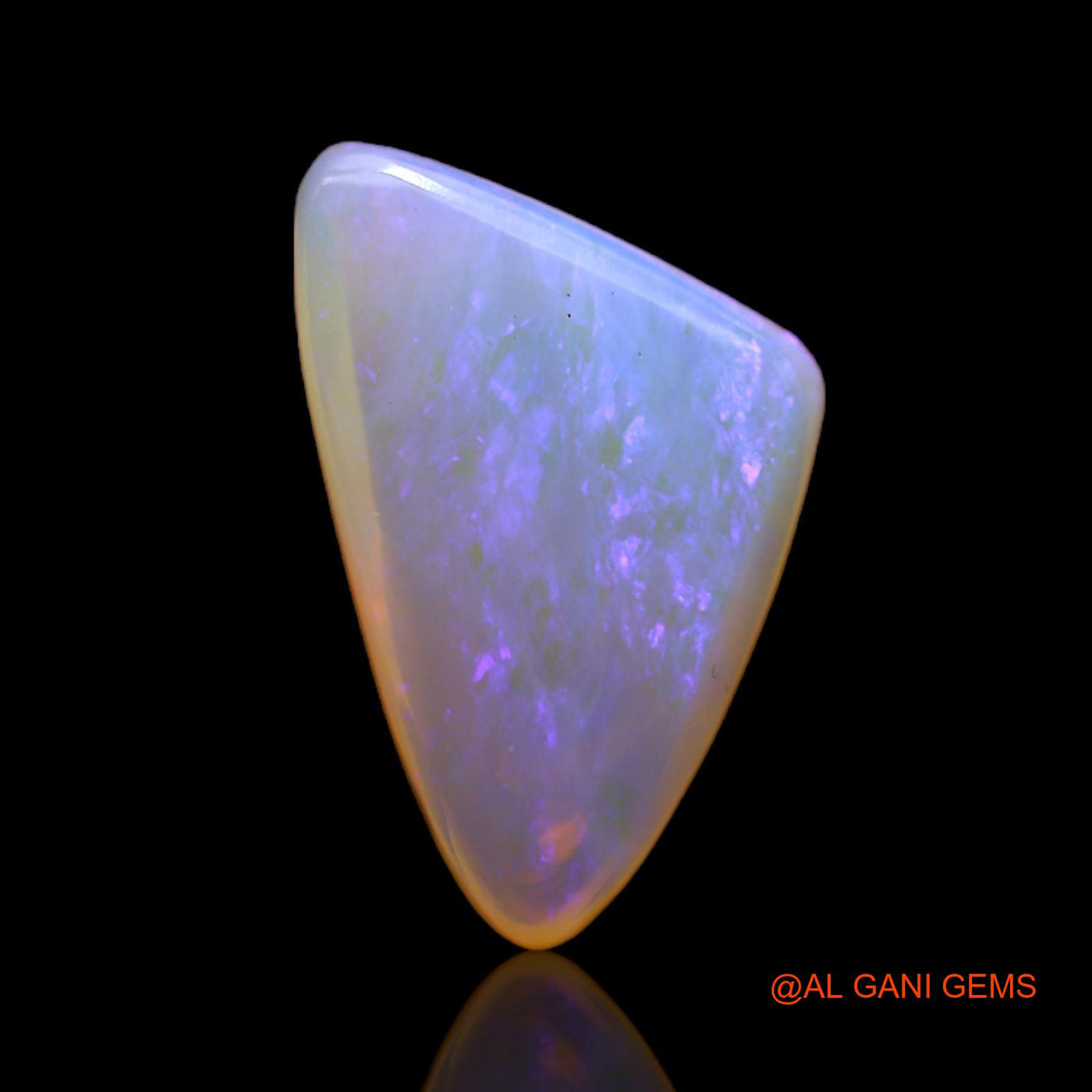 4.10 Cts Natural Australian Fire Opal Loose Gemstone Trillion Cabochon 16x10x4 mm AB-745