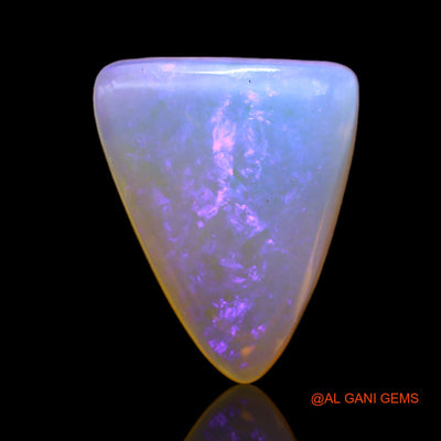 3.85 Cts Natural Australian Fire Opal Loose Gemstone Trillion Cabochon 14x11x4 mm AB-746