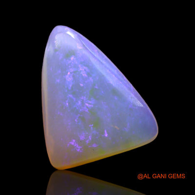 3.85 Cts Natural Australian Fire Opal Loose Gemstone Trillion Cabochon 14x11x4 mm AB-746
