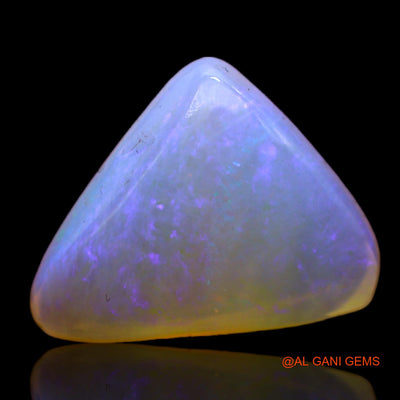 3.90 Cts Unheated Australian Fire Opal Loose Gemstone Trillion Cabochon Natural 12x11x4 mm AB-747