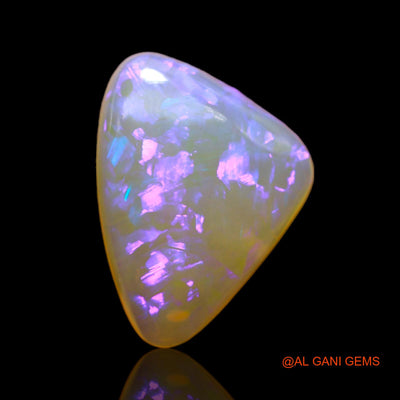 3.20 Cts Natural Australian Fire Opal Loose Gemstone Trillion Cabochon 13x9x4 mm AB-750