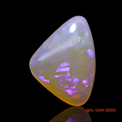 3.20 Cts Natural Australian Fire Opal Loose Gemstone Trillion Cabochon 13x9x4 mm AB-750