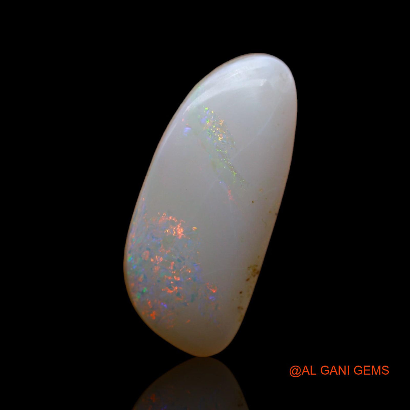 3.60 Cts Natural Australian Fire Opal Loose Gemstone Fancy Cabochon 18x8x3 mm AB-752