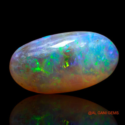 3.85 Cts Natural Australian Fire Opal Loose Gemstone Fancy Cabochon 16x8x4 mm AB-753