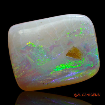 Natural Untreated Fire Opal Loose Gemstone Square Cabochon From Australia 3.95 Cts 13x10x4 mm AB-755