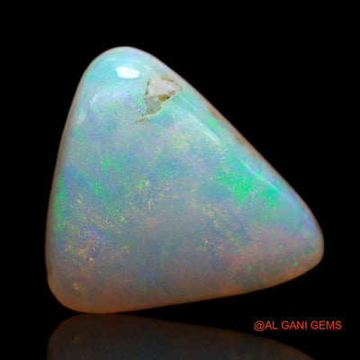 4.25 Cts Unheated Australian Fire Opal Loose Gemstone Trillion Cabochon Natural 12x11x4 mm AB-758