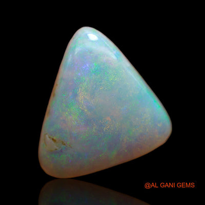 4.25 Cts Unheated Australian Fire Opal Loose Gemstone Trillion Cabochon Natural 12x11x4 mm AB-758