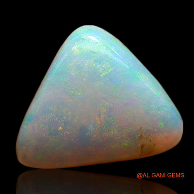4.25 Cts Unheated Australian Fire Opal Loose Gemstone Trillion Cabochon Natural 12x11x4 mm AB-758