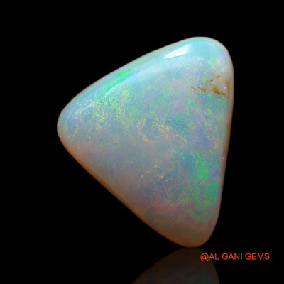 4.25 Cts Unheated Australian Fire Opal Loose Gemstone Trillion Cabochon Natural 12x11x4 mm AB-758