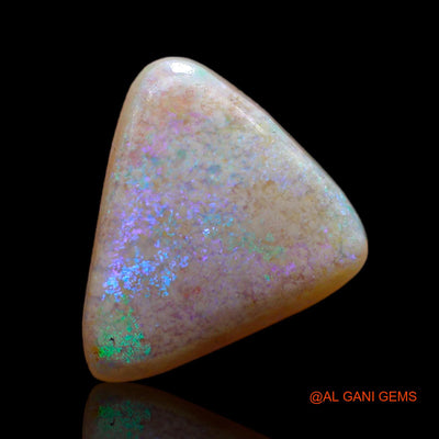 4.25 Cts Unheated Australian Fire Opal Loose Gemstone Trillion Cabochon Natural 12x11x4 mm AB-758