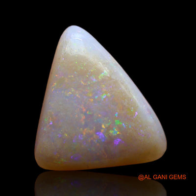 3.45 Cts Natural Australian Fire Opal Loose Gemstone Trillion Cabochon 14x11x4 mm AB-759