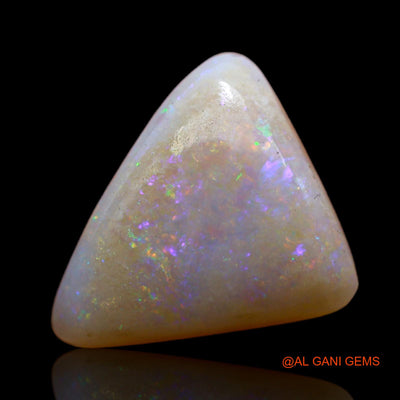 3.45 Cts Natural Australian Fire Opal Loose Gemstone Trillion Cabochon 14x11x4 mm AB-759