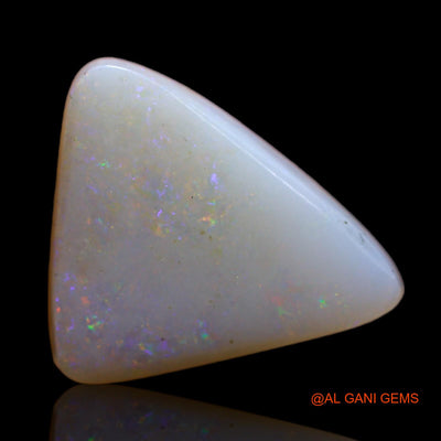 3.45 Cts Natural Australian Fire Opal Loose Gemstone Trillion Cabochon 14x11x4 mm AB-759