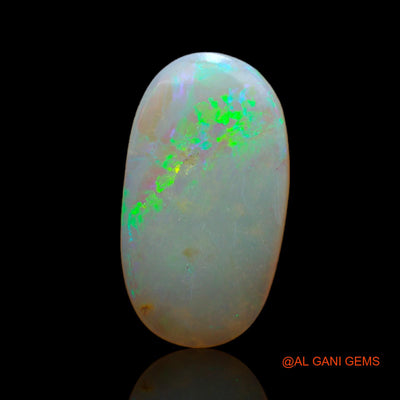 Natural Untreated Fire Opal Loose Gemstone Oval Cabochon From Australia 2.65 Cts 16x9x2 mm AB-760