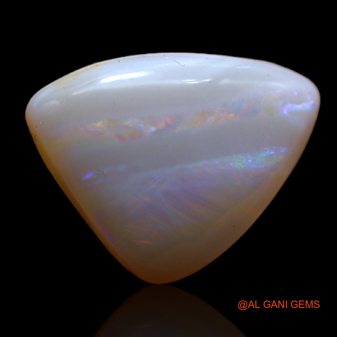 4.40 Cts Natural Australian Fire Opal Trillion Cabochon Loose Gemstone For Jewelry 14x11x5 mm AB-761