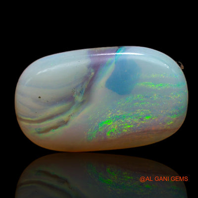 3.10 Cts Unheated Australian Fire Opal Loose Gemstone Oval Cabochon Natural 15x9x3 mm AB-762