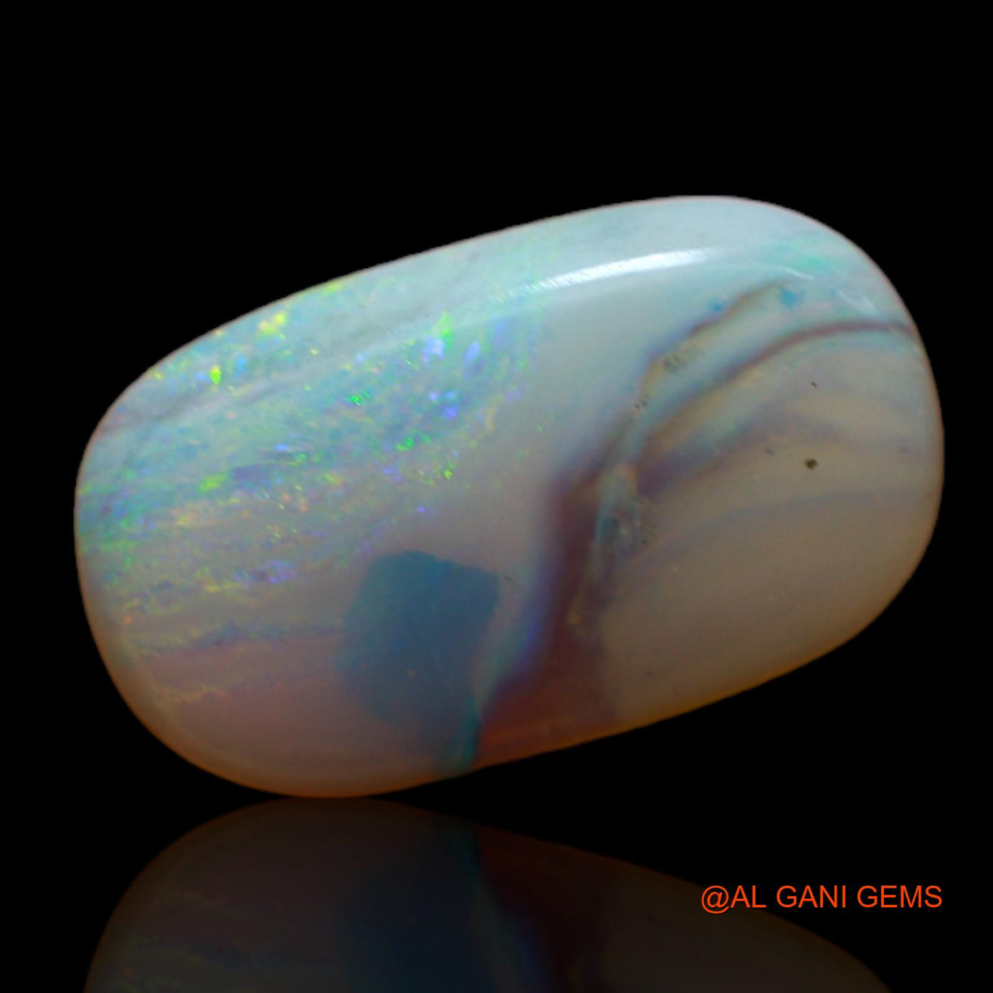 3.10 Cts Unheated Australian Fire Opal Loose Gemstone Oval Cabochon Natural 15x9x3 mm AB-762