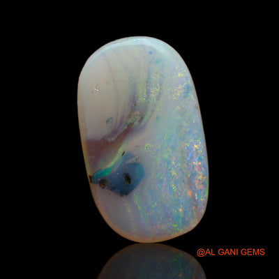 3.10 Cts Unheated Australian Fire Opal Loose Gemstone Oval Cabochon Natural 15x9x3 mm AB-762