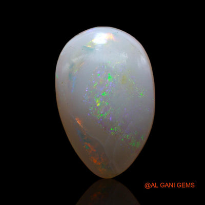 Natural Fire Opal Gemstone 3.60 Cts Loose Pear Cabochon From Australia 14x9x4 mm AB-763