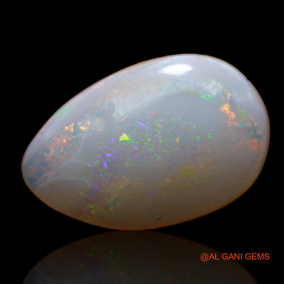 Natural Fire Opal Gemstone 3.60 Cts Loose Pear Cabochon From Australia 14x9x4 mm AB-763