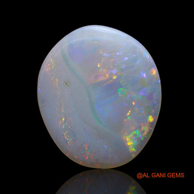 1.80 Cts Unheated Australian Fire Opal Loose Gemstone Fancy Cabochon Natural 14x12x1 mm AB-766