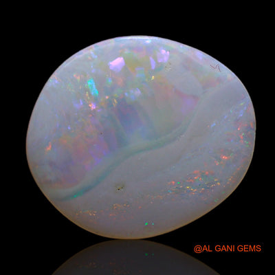 1.80 Cts Unheated Australian Fire Opal Loose Gemstone Fancy Cabochon Natural 14x12x1 mm AB-766