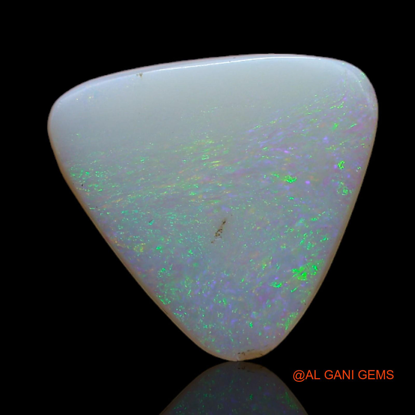 2.50 Cts Unheated Australian Fire Opal Loose Gemstone Trillion Cabochon Natural 13x12x2 mm AB-767