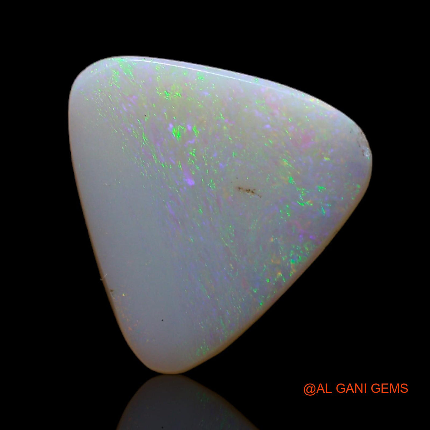 2.50 Cts Unheated Australian Fire Opal Loose Gemstone Trillion Cabochon Natural 13x12x2 mm AB-767